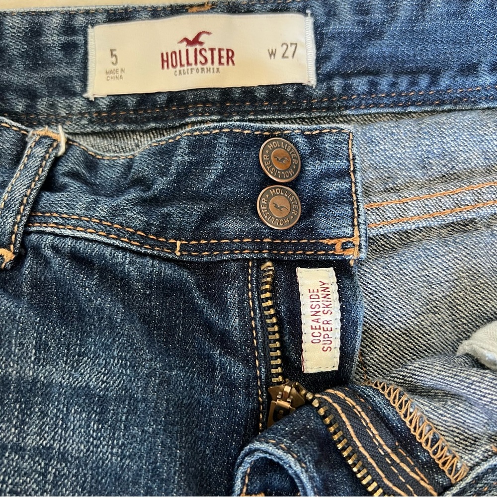 Hollister Jeans Oceanside Super Skinny Size:5 W27